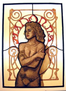 Madonna in stained glass