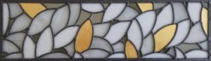Stained glass foliage with gold leaf