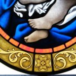 Stained glass painting style to achieve Baroque effect boarder