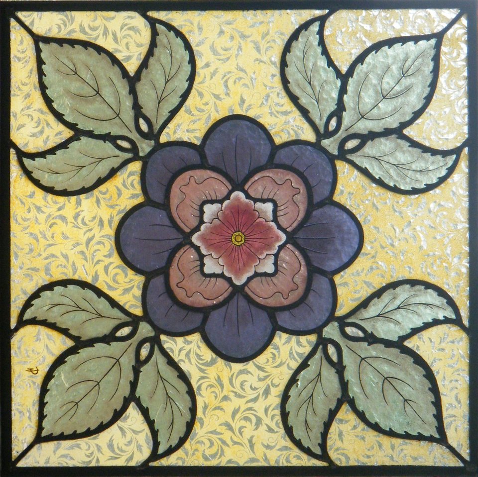 Stained Glass Course Flower Design