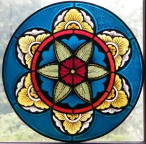 Gothic roundle stained glass