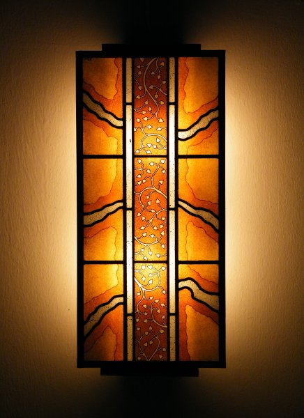 Orange Abstract Lamps For Walls