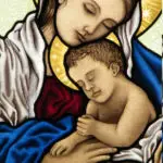 Madonna and Christ Child stained glass - ikostudio.it