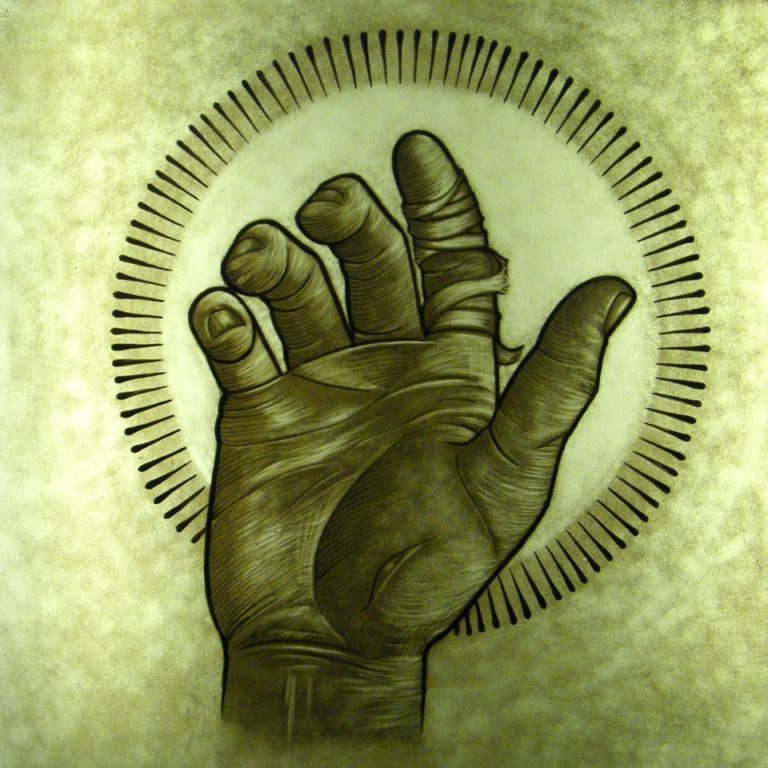 Glass Painting Hand