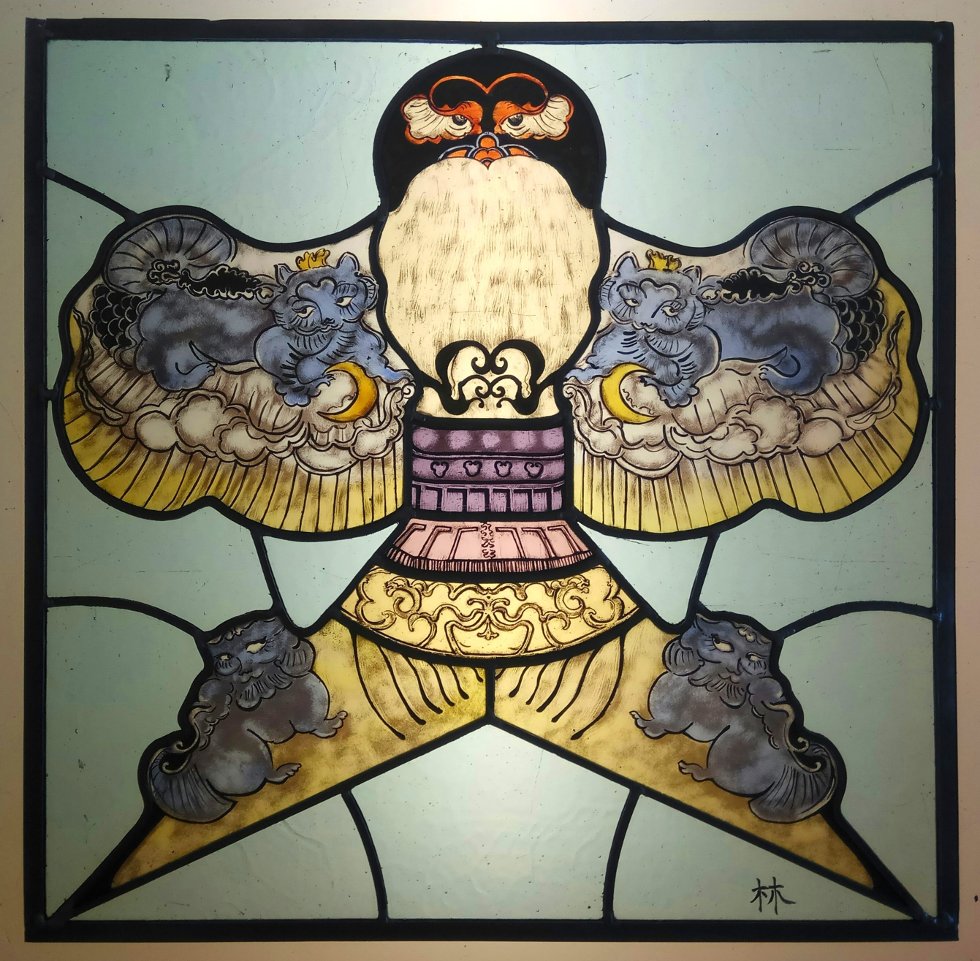 Chinese style stained glass