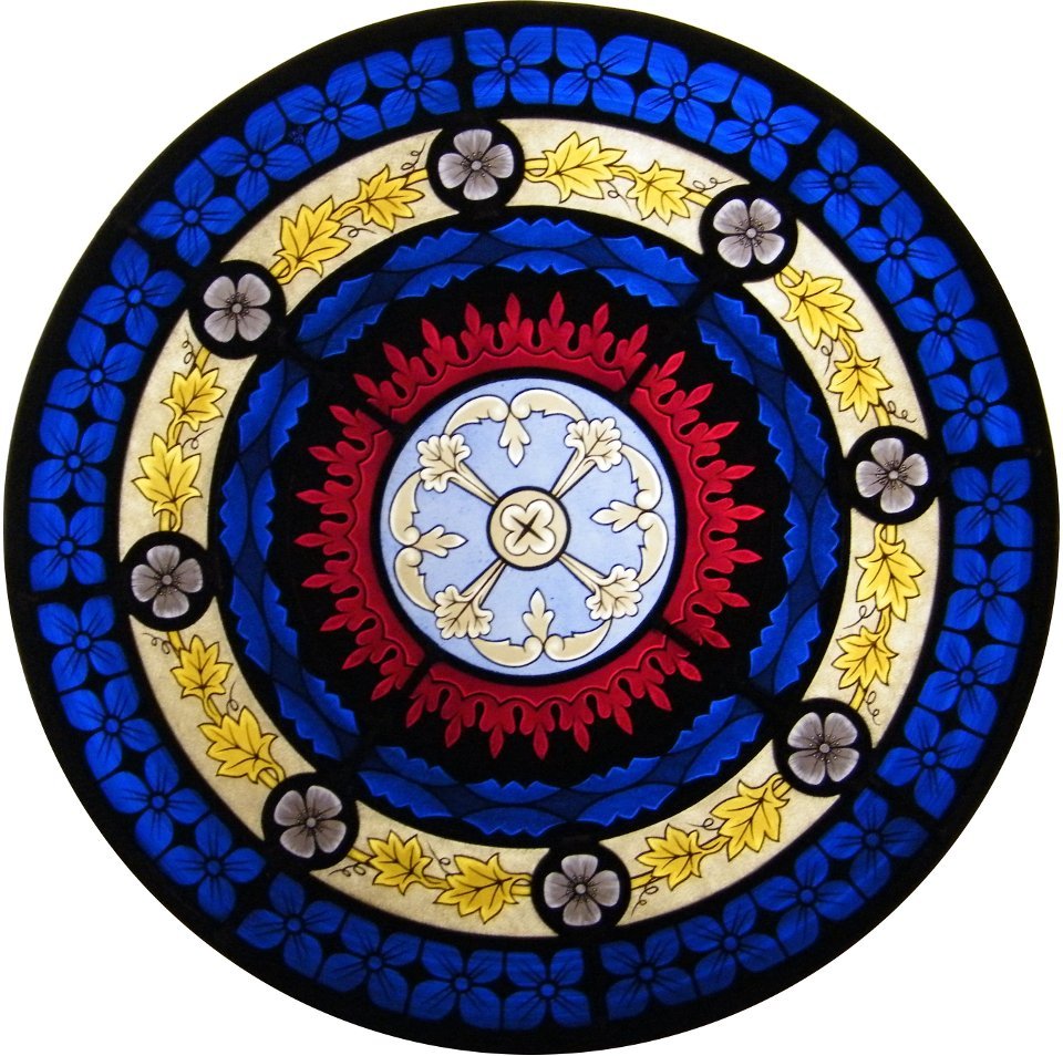 Vitral Artístico Gótico Circular