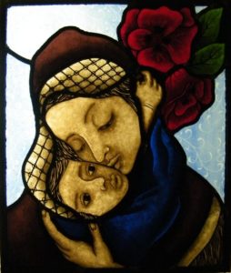 Stained Glass Mother Child