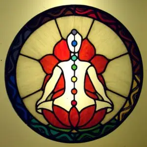 Buddist Stained Glass Mandala