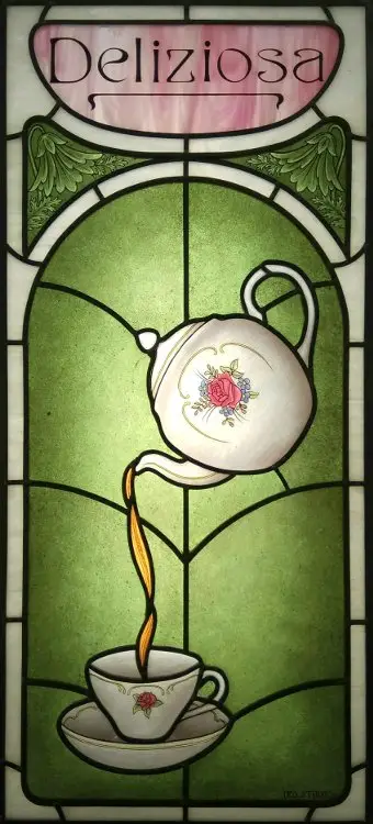 Tea Room Stained Glass Window