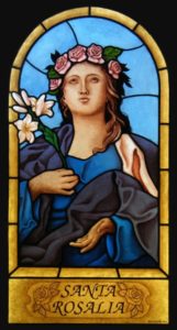 Stained Glass Window Saint Rosalia