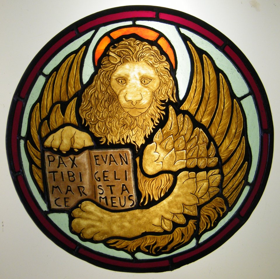 Stained Glass Lion Venice