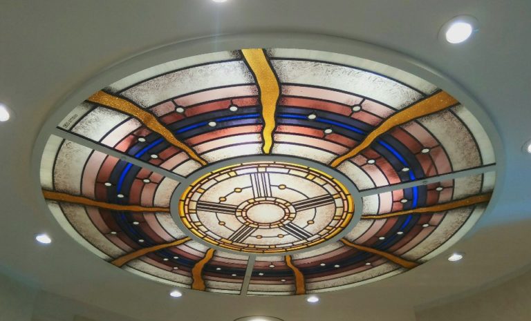 Circular Modern Stained Glass