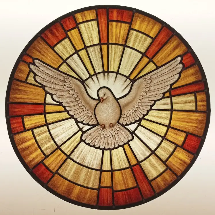 Holy Spirit Stained Glass Window