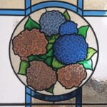 Hydrangeas stained glass