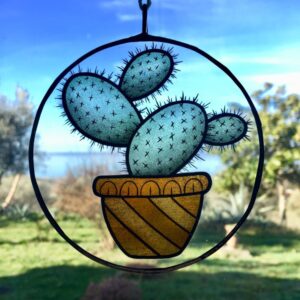 Cactus Fico India Gift Hand Made Glass