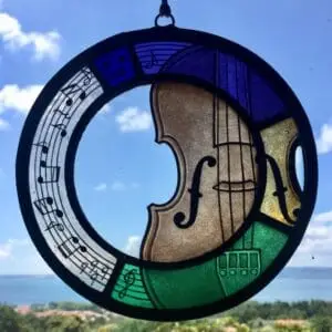 Regalo Vetrata Musica Violino