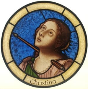 Stained glass Sainte Christina