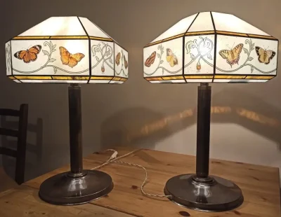 Tiffany lamps with butterflies Tiffany lamps with butterflies
