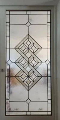 Geometric design door