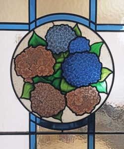 Hydrangeas stained glass