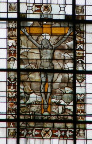 Rose Window Crucifixion Pavia